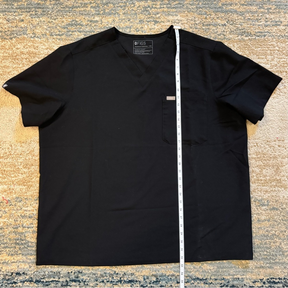 FIGS Technical Collection Mens Scrubs Top XXXL & Bottom XXL Set Black - Picture 4 of 16